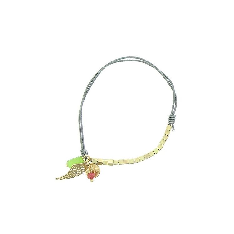 ELASTIC BRACELET WITH METAL BEADS 2