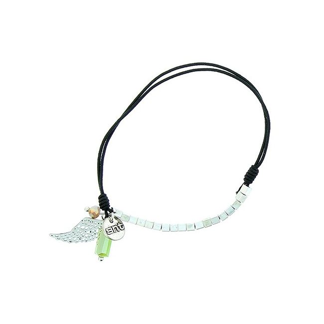 ELASTIC BRACELET WITH METAL BEADS