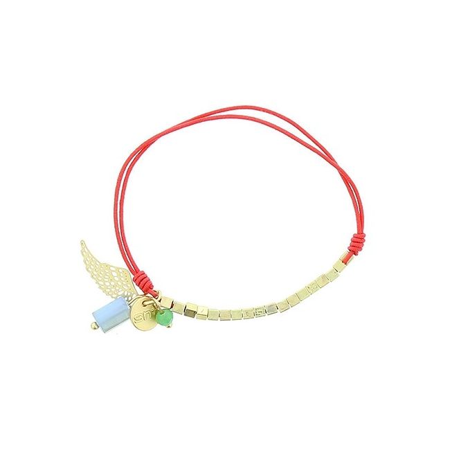 PULSERA ELÁSTICA CUENTAS METAL