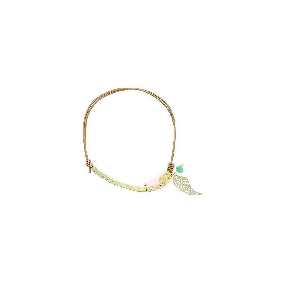 PULSERA ELÁSTICA CUENTAS METAL