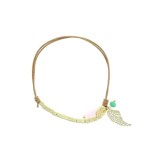 PULSERA ELÁSTICA CUENTAS METAL