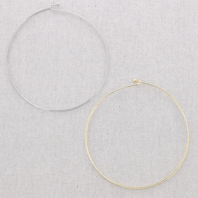 DOUBLE RING STEEL SHORT NECKLACE