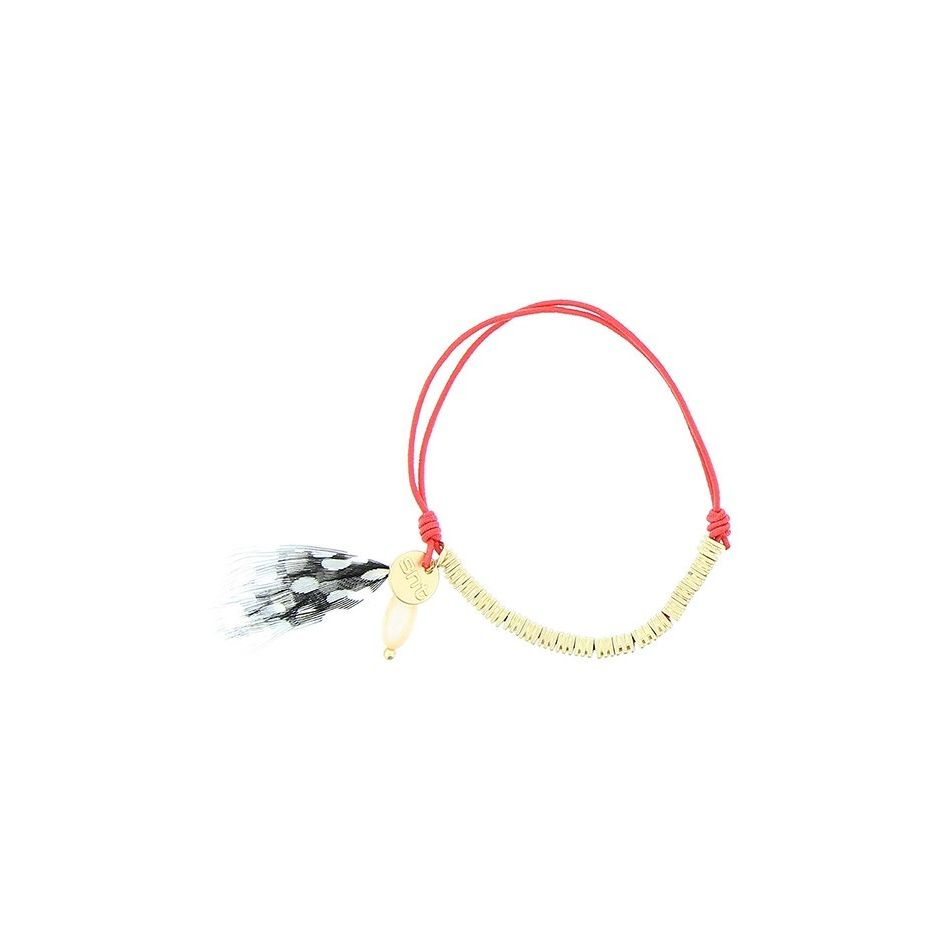 ELASTIC BRACELET WITH METAL BEADS