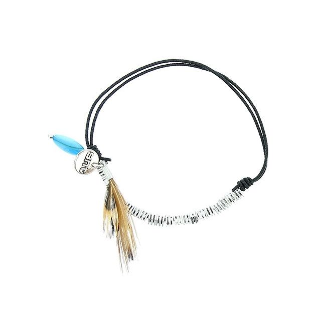 ELASTIC BRACELET WITH METAL BEADS