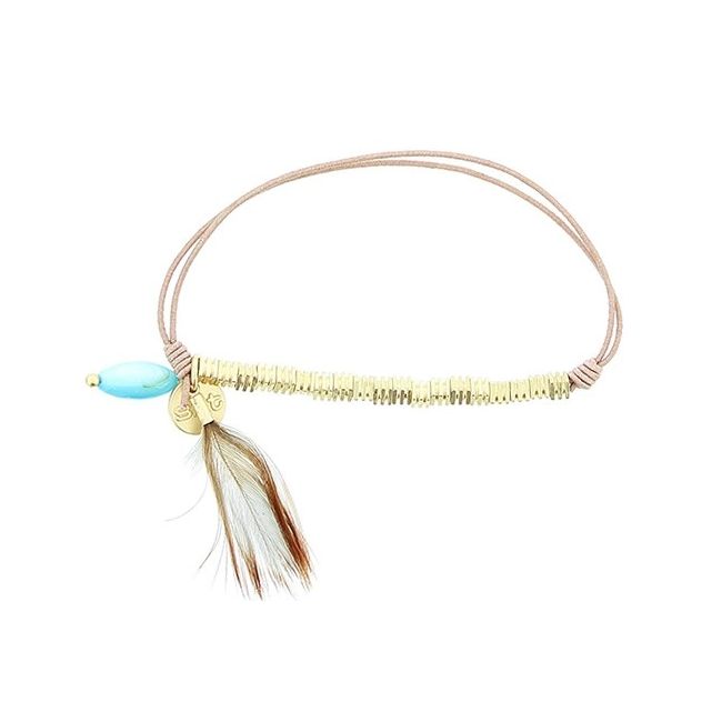PULSERA ELÁSTICA CUENTAS METAL