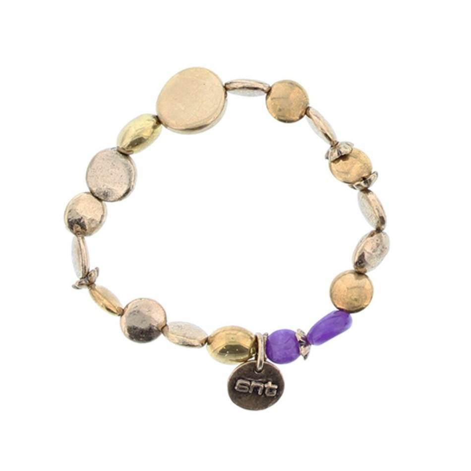 METAL STONE BEADS BRACELET