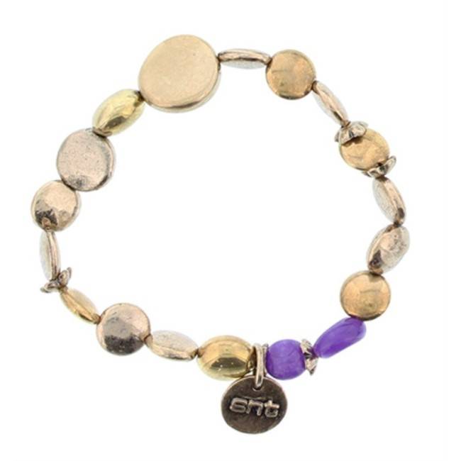 METAL STONE BEADS BRACELET