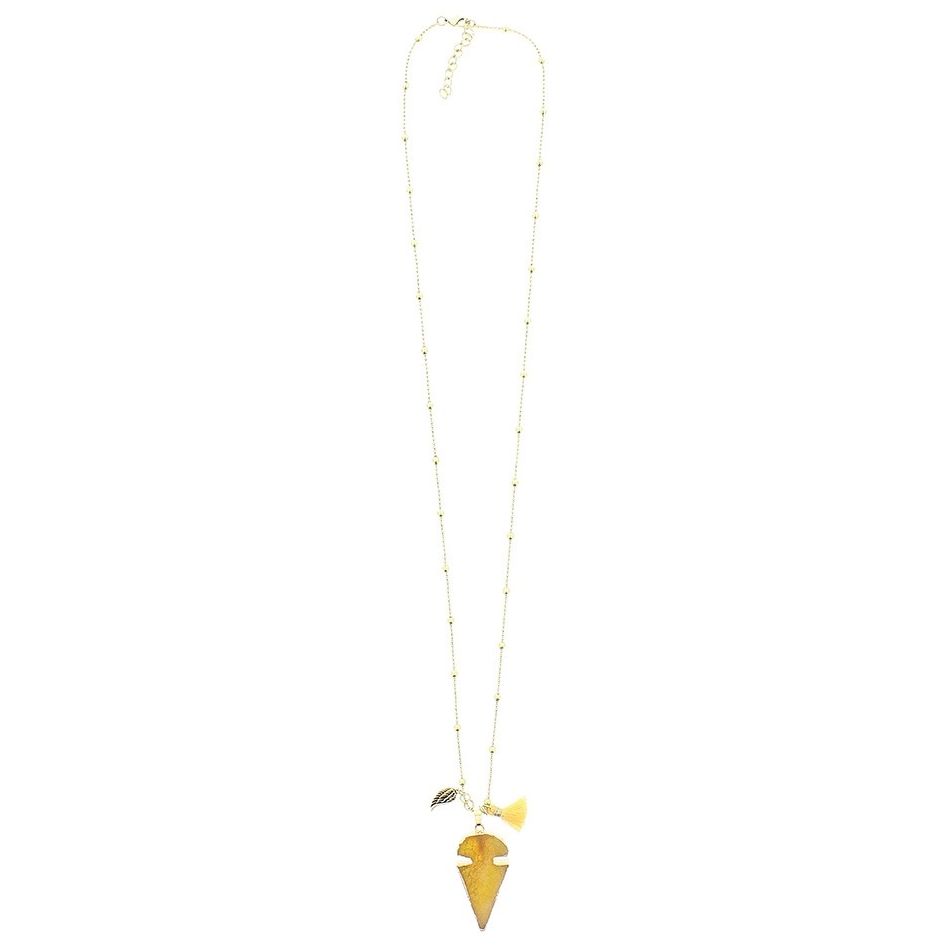 LONG PENDANT NECKLACE STONE