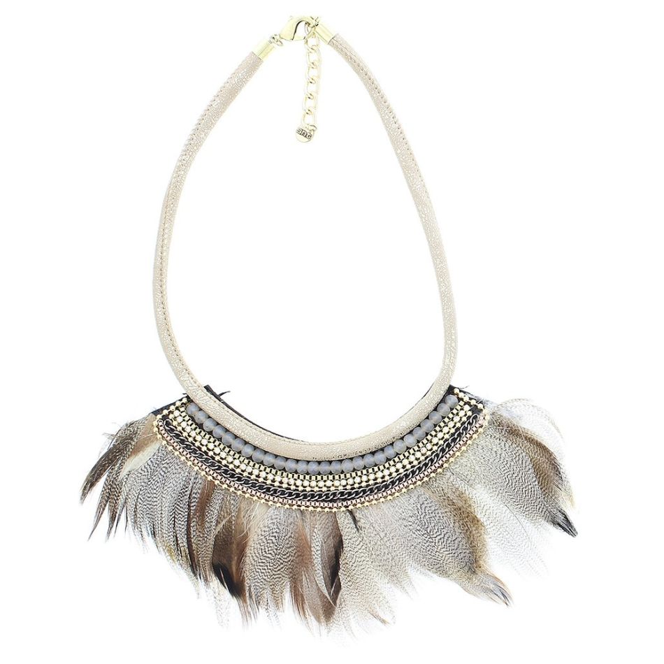 GARGANTILLA PLUMAS ETNICO DELUXE