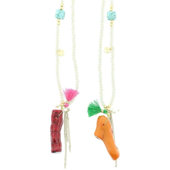 COLLAR LARGO COLG. CORAL