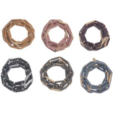 METAL RESIN BEADS BRACELET