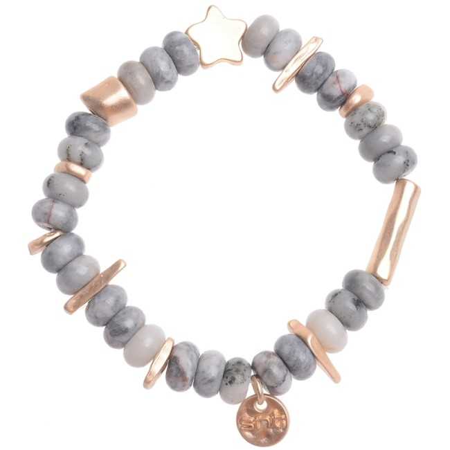 METAL STONE BEADS BRACELET