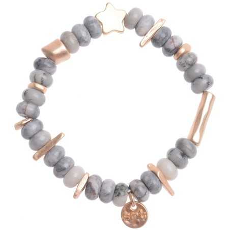 METAL STONE BEADS BRACELET