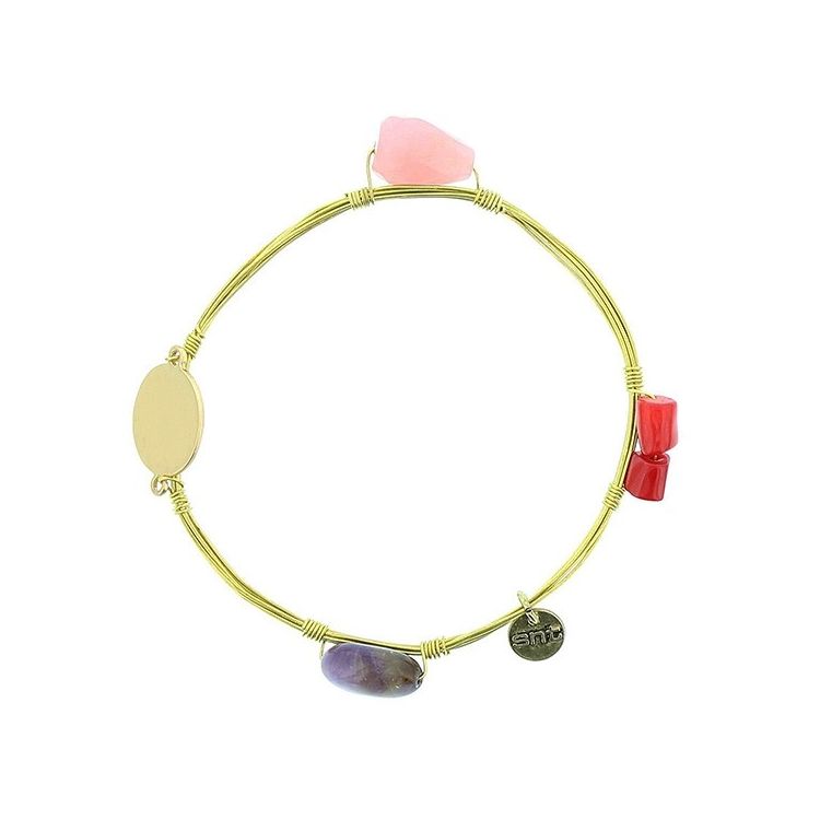 SEMI-RIGID CORAL STONE BRACELET 2