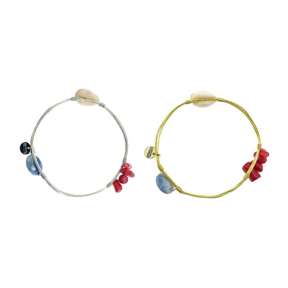 SEMI-RIGID CORAL SHELL BRACELET