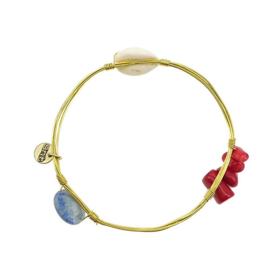 SEMI-RIGID CORAL SHELL BRACELET