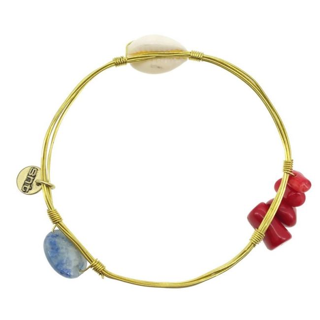 SEMI-RIGID CORAL SHELL BRACELET