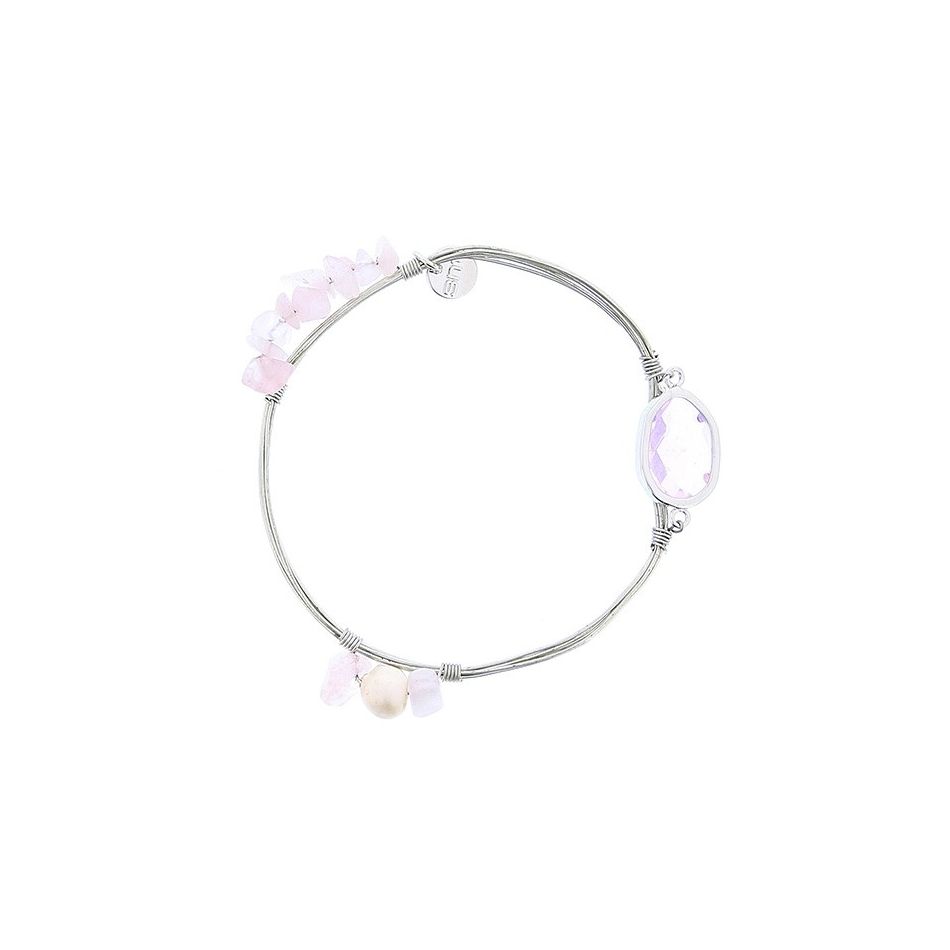 SEMI-RIGID PEARL STONE BRACELET