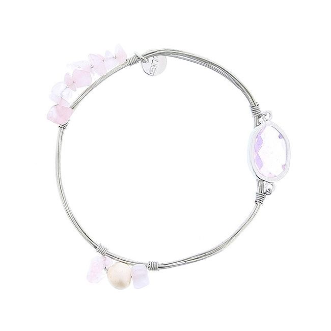 SEMI-RIGID PEARL STONE BRACELET