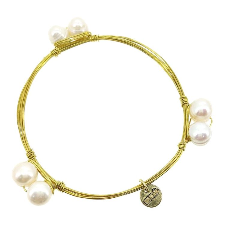 SEMI-RIGID PEARL BRACELET
