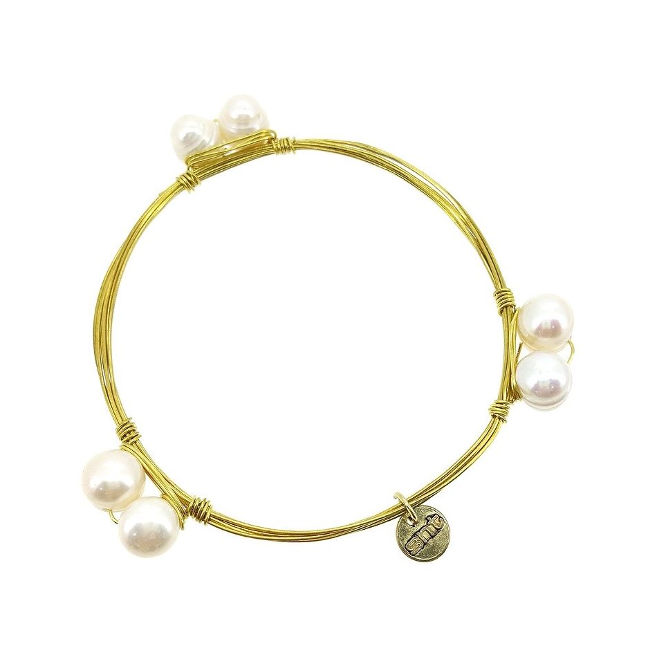 SEMI-RIGID PEARL BRACELET