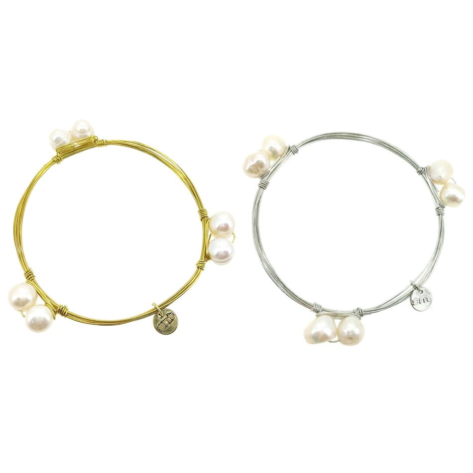 SEMI-RIGID PEARL BRACELET