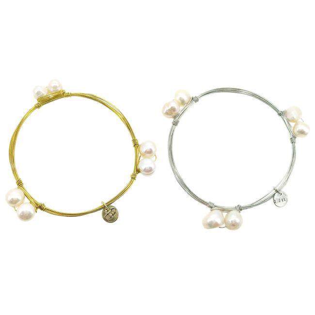 PULSERA SEMIRRÍGIDA PERLAS