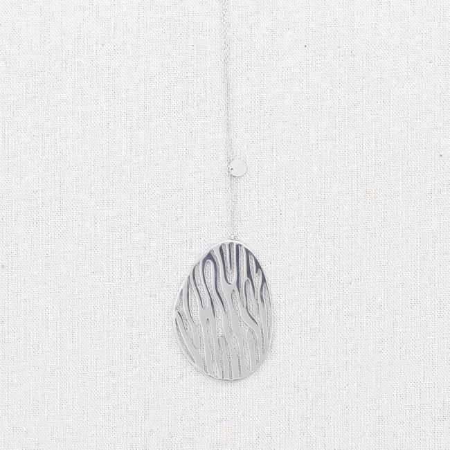 COLLAR ACERO COLGANTE CALADO