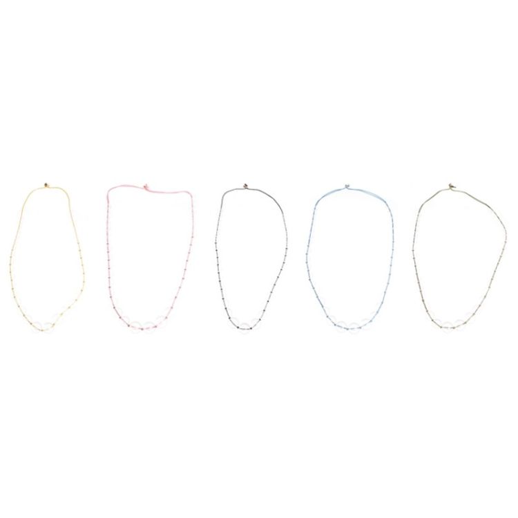COLLAR LARGO CUENTAS RESINA TRANSPARENTE 2
