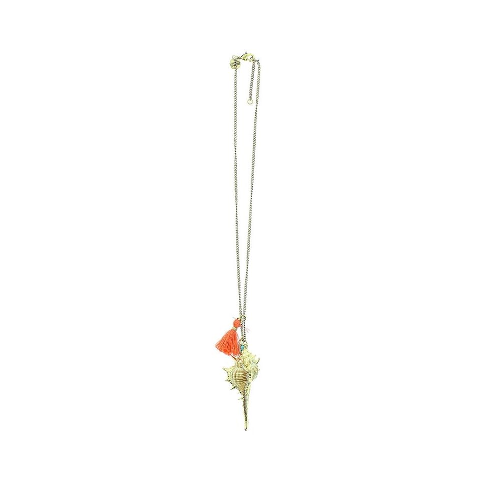 METAL CONCH PENDANT SHORT NECKLACE