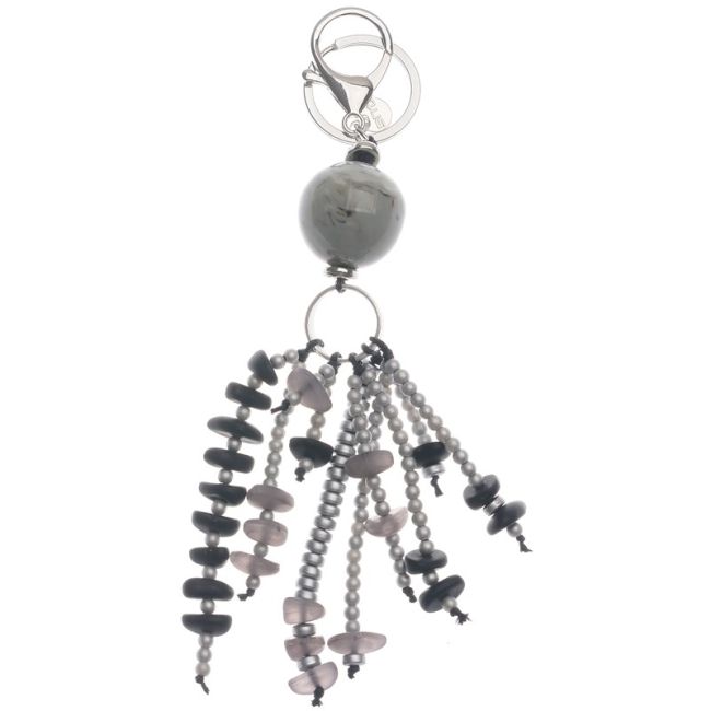 KEYCHAIN PENDANT FRINGE BEADS