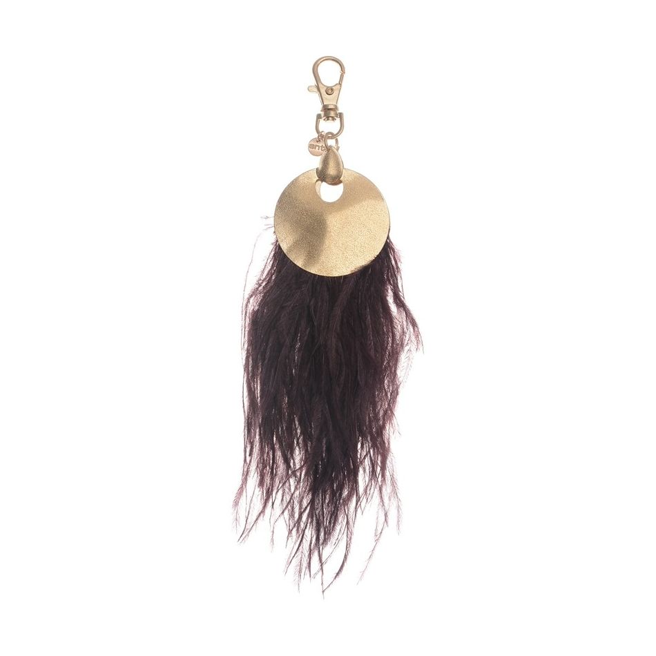 LLAVERO COLGANTE METAL PLUMAS