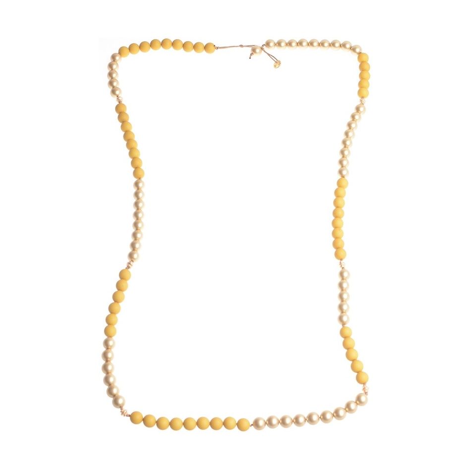 COLLAR LARGO CUENTAS RESINA