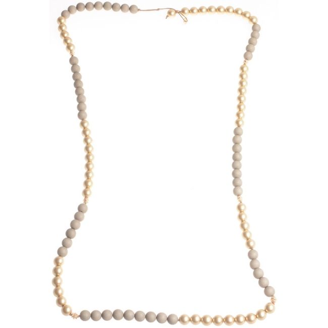 COLLAR LARGO CUENTAS RESINA