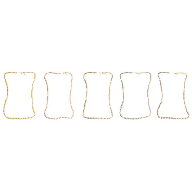 COLLAR LARGO CUENTAS RESINA