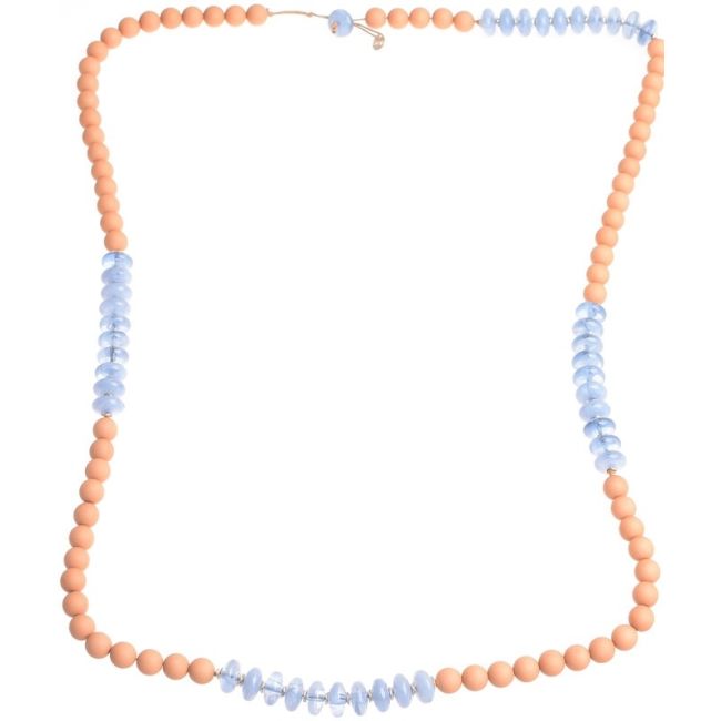 LONG NECKLACE WITH RESIN BEADS