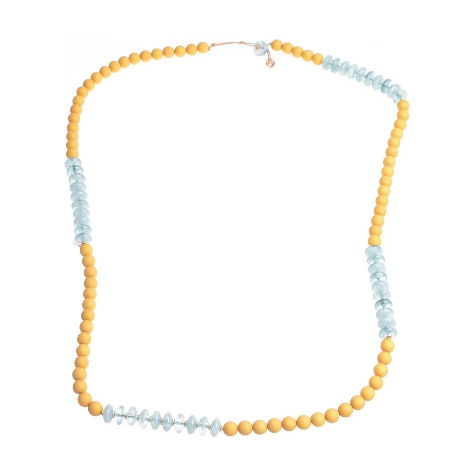 LONG NECKLACE WITH RESIN BEADS