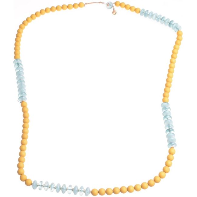 COLLAR LARGO CUENTAS RESINA