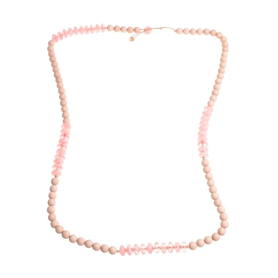 LONG NECKLACE WITH RESIN BEADS