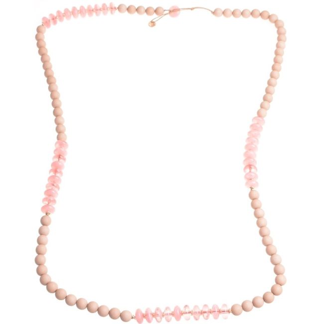 LONG NECKLACE WITH RESIN BEADS