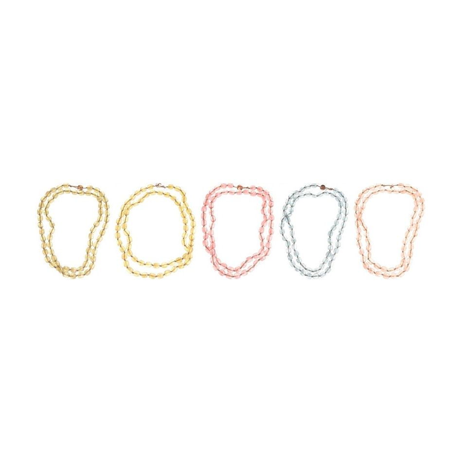 COLLAR LARGO CUENTAS RESINA