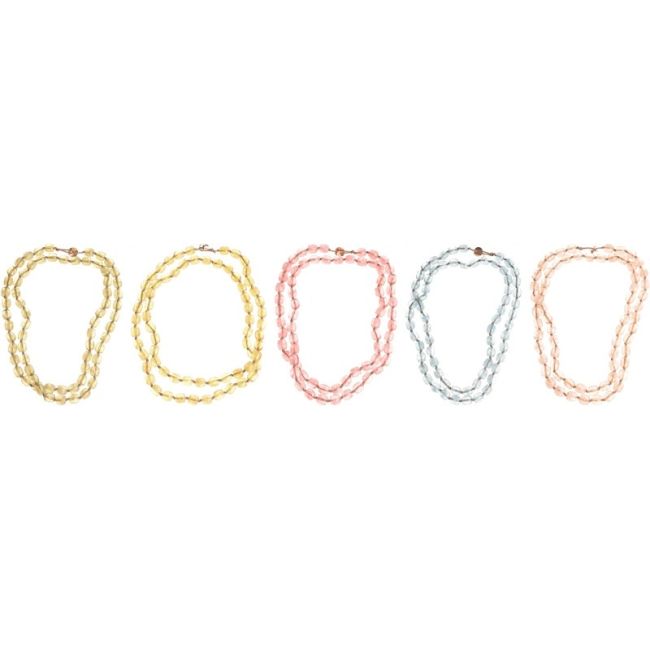 COLLAR LARGO CUENTAS RESINA