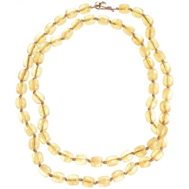 COLLAR LARGO CUENTAS RESINA