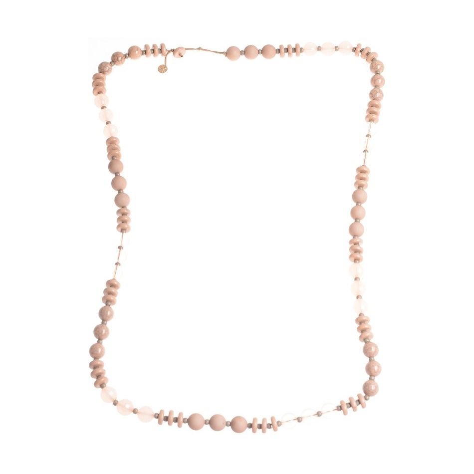 LONG NECKLACE WITH RESIN BEADS