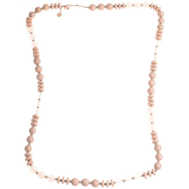 LONG NECKLACE WITH RESIN BEADS