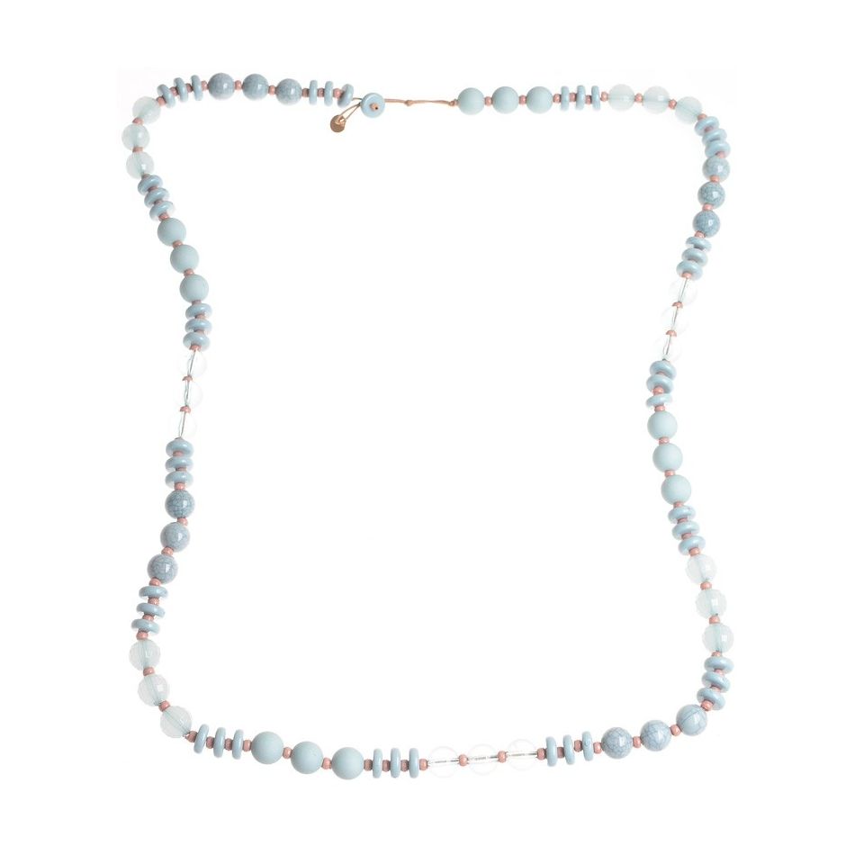 LONG NECKLACE WITH RESIN BEADS