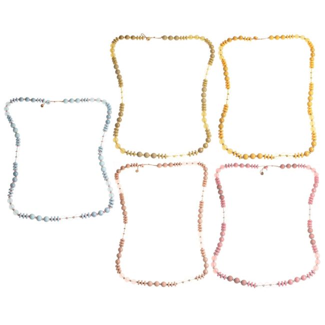 LONG NECKLACE WITH RESIN BEADS