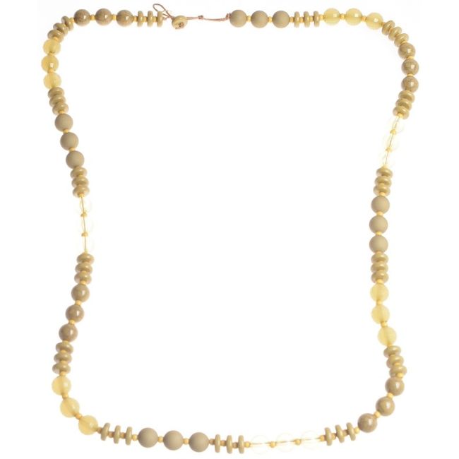 LONG NECKLACE WITH RESIN BEADS