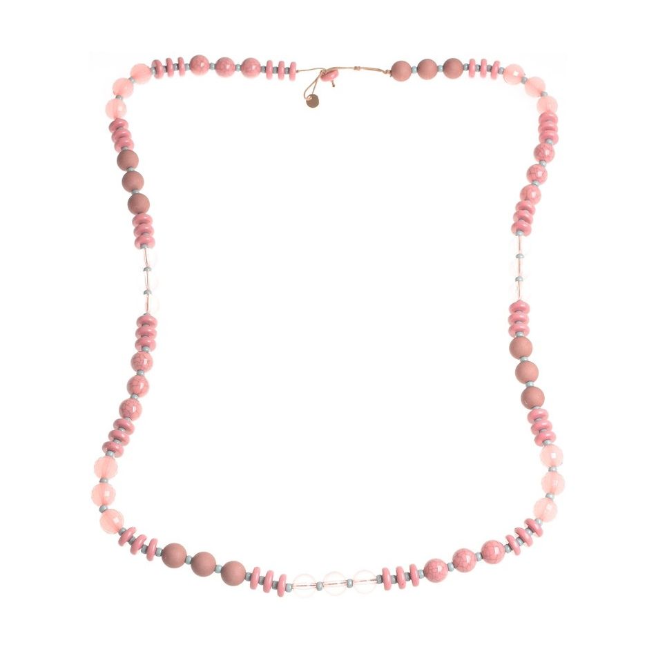 LONG NECKLACE WITH RESIN BEADS
