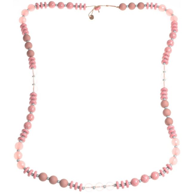 LONG NECKLACE WITH RESIN BEADS